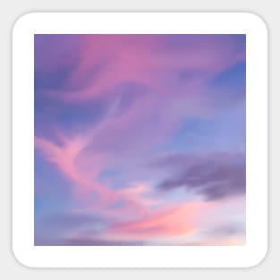 Pink dream Cloudscape Sticker